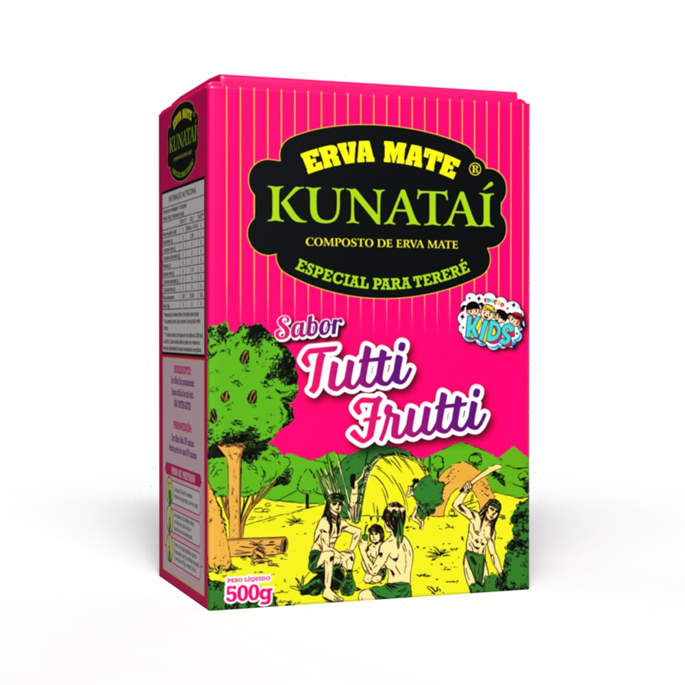 Erva Mate Kunatai Sabor Tutti Frutti.
