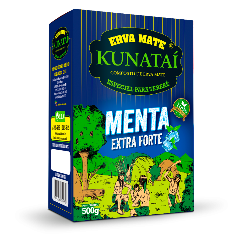 Erva Mate kunatai Sabor Menta Extra Forte
